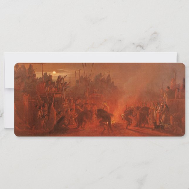 Americanos nativos de Vintage, dança de Buffalo po (Frente)