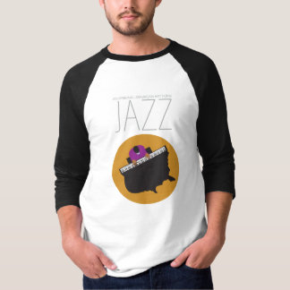 AmeriJazz Capa básica 3/4 Raglan T-Shirt