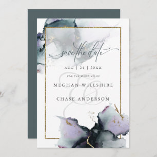 Ametista Cano-Abstrato Aquarela Moderna em Lente