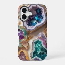 Ametyst & Emerald Crystal Geodes - Marble Elegante
