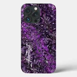 Ametyst Gemstone com capas de iphone de gabinete