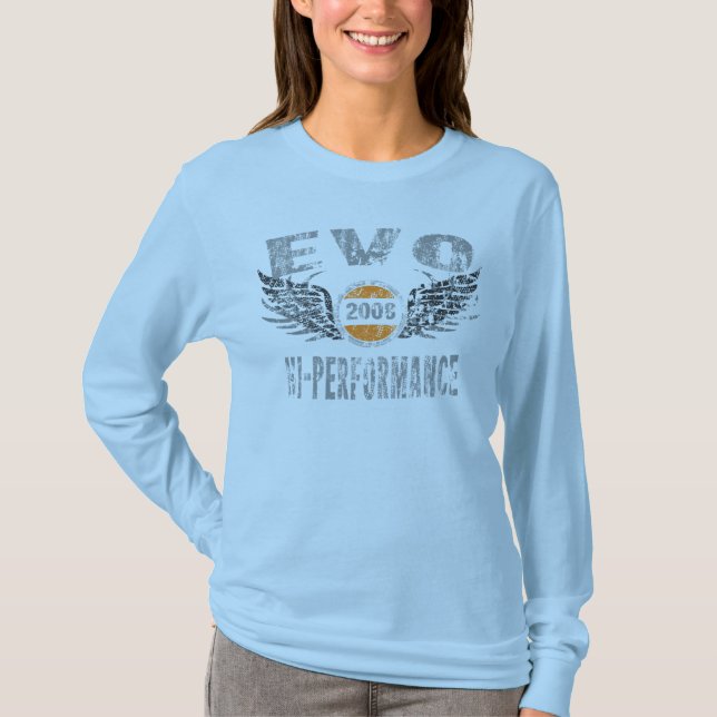 amgrfx - t-shirt 2008 de Mitsubishi EVO (Frente)