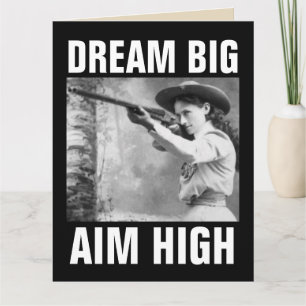 AMIGO ANIVERSÁRIO ANNIE OAKLEY GREETING CARTÃO