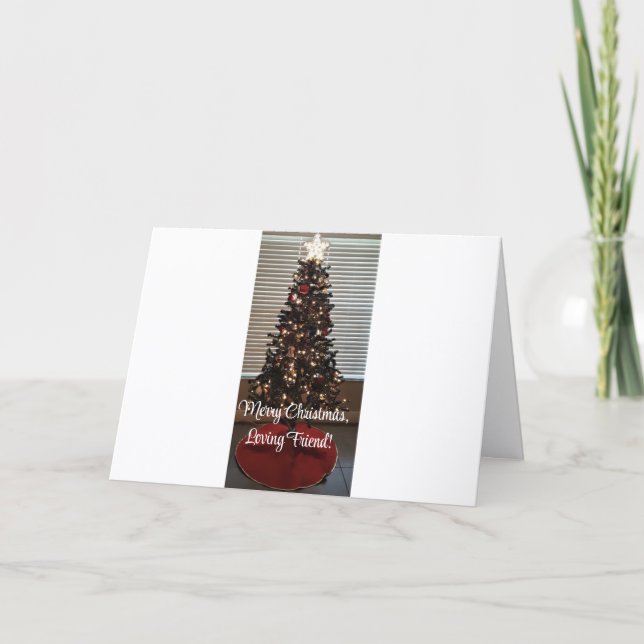 Amigo, Cartão de Saudação de Natal Dobrado (Frente)