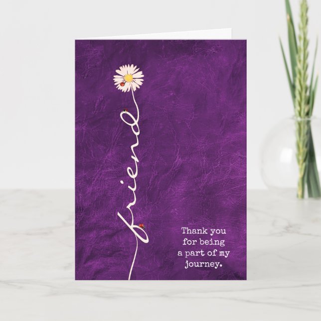 Amigo Daisy com cartão Ladybugs (Frente)