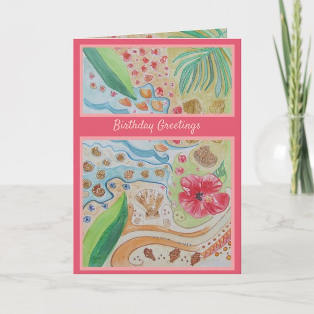 Amigo Especial de Cartões de aniversários da Seash (Frente)