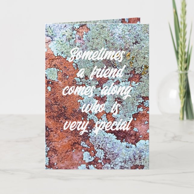 Amigo Especial que é um Cartão Natureza Rock (Frente)