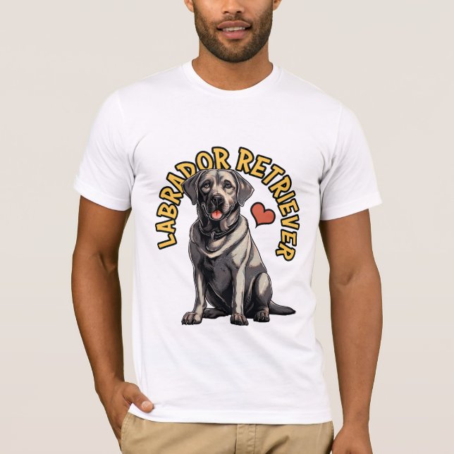 Amigo eterno: Labrador Retriever T-Shirt (Frente)
