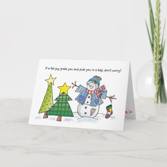 Amigo para o cartão de Natal (Frente)