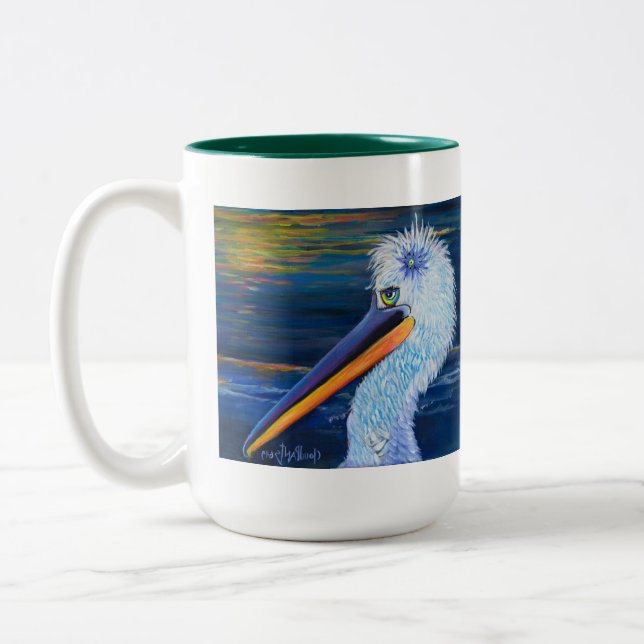 Amigo-Petúnia da alpaca com caneca da história (Esquerda)