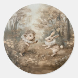 Amigos - Adesivos redondos para artigos de papelar