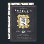 AMIGOS™ | Convite para aniversário de 40 anos de c<br><div class="desc">Celebre sua aniversário de 40 anos com este convite temático dos AMIGOS, inspirado no icônico programa de TV. Personalize-o com os detalhes do seu partido para criar um convite memorável que deliciará os fãs da série. Ideal para adicionar um toque de nostalgia dos anos 90 à sua celebração do marco....</div>