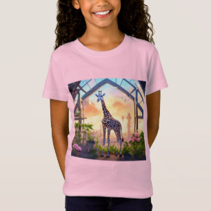 Amigos da cerca - Cartoon Girafas T-Shirt