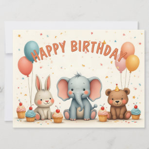 Amigos de Aniversário Caprichosos se Reúnem Aqui