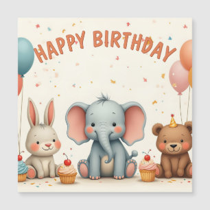 Amigos de Aniversário Caprichosos se Reúnem Aqui