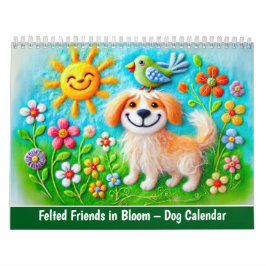 Amigos de Feltro em Flor – Calendário de Cachorro