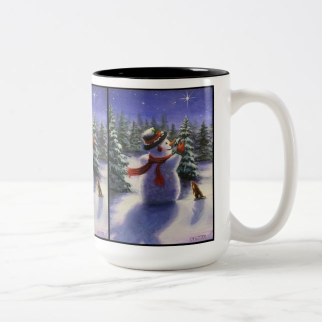 Amigos de Natal Snowman e caneca de inverno de coe (Direita)