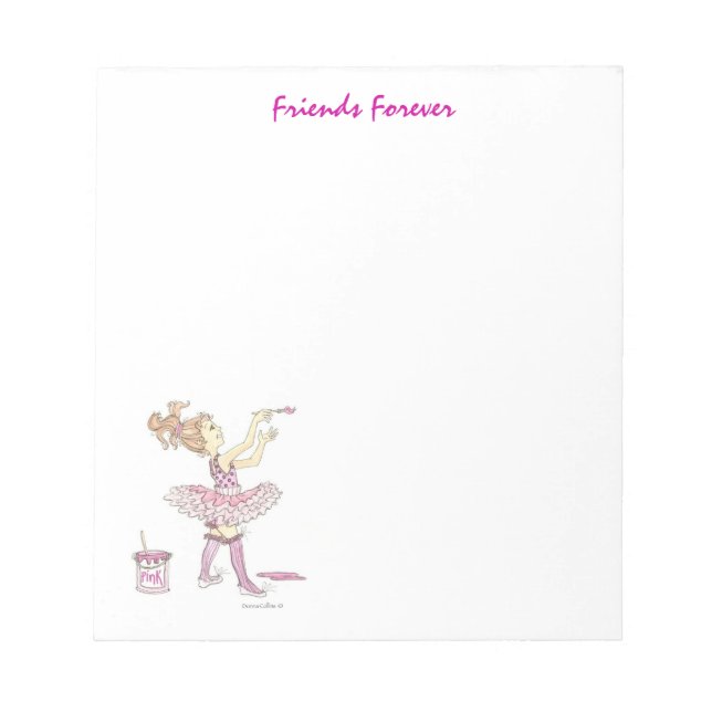 Amigos do bloco de notas rosa para sempre (Frente)