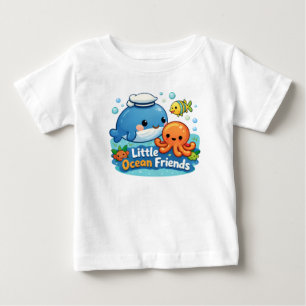 Amigos do Pequeno Oceano – Camiseta de Bebê de Ani