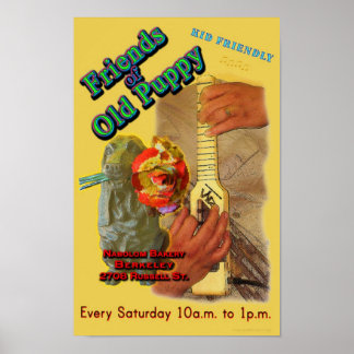 Amigos do poster da velha puppy