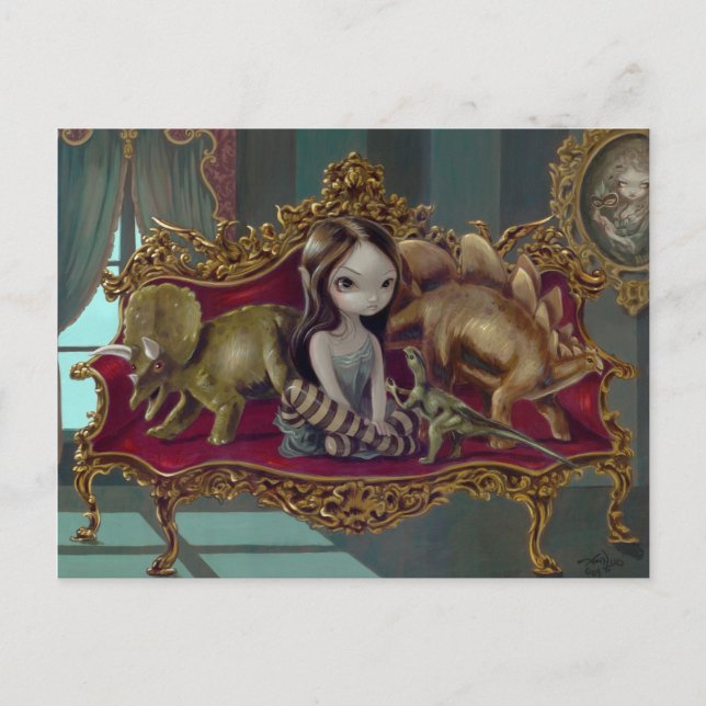 "Amigos dos Dinossauros I" Cartão Postal (Frente)