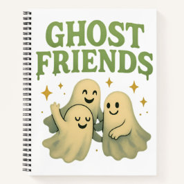 Amigos Fantasmas - Notebook Espiral Branco