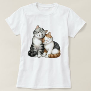 🐱Amigos Felinos – Camiseta de Amizade de Gatos Fo