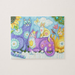 AMIGOS FELINOS DE PURRFECTLY, QUEBRA-CABEÇA DO CA