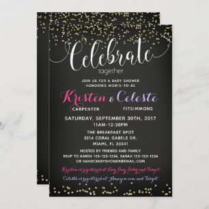 Amigos juntos de convites para Chás de fraldas de 