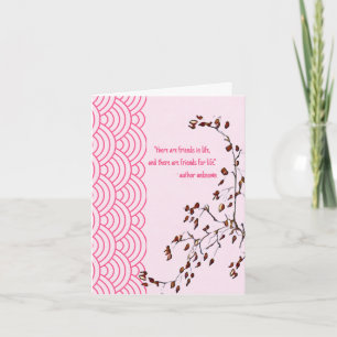 Amigos para a Vida Saudável Cartão de Cumprimentos