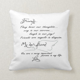 Amigos são anjos disfarçados... almofada