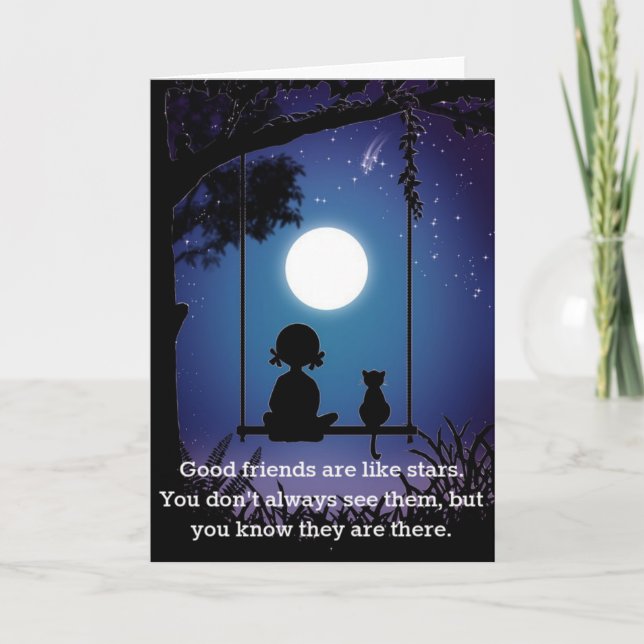 Amigos São Como Cartões De Estrelas (Frente)