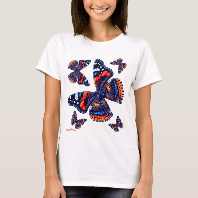 Amigos T Camisas borboletas (Frente)