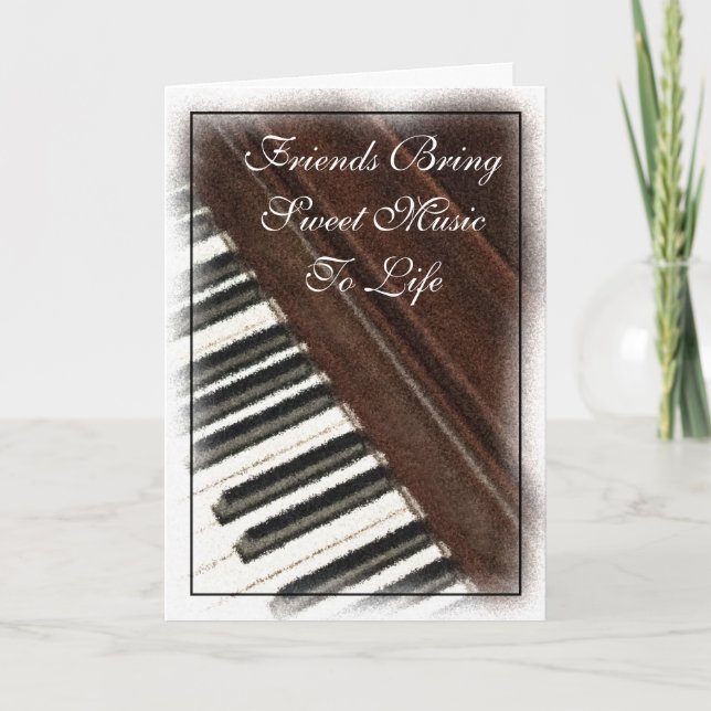 Amigos Trazem Cartão de Música (Frente)