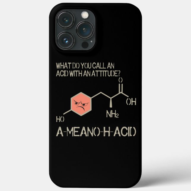 Amino Acid para Mulheres Homens Química Humor Nerd (Verso)