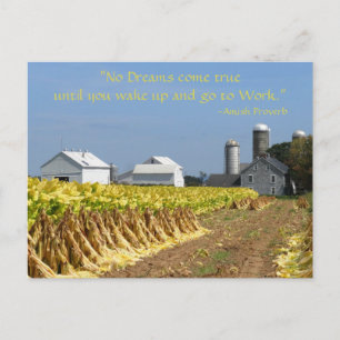Amish Proverb. Sonhos. Cartão postal Lancaster Lit