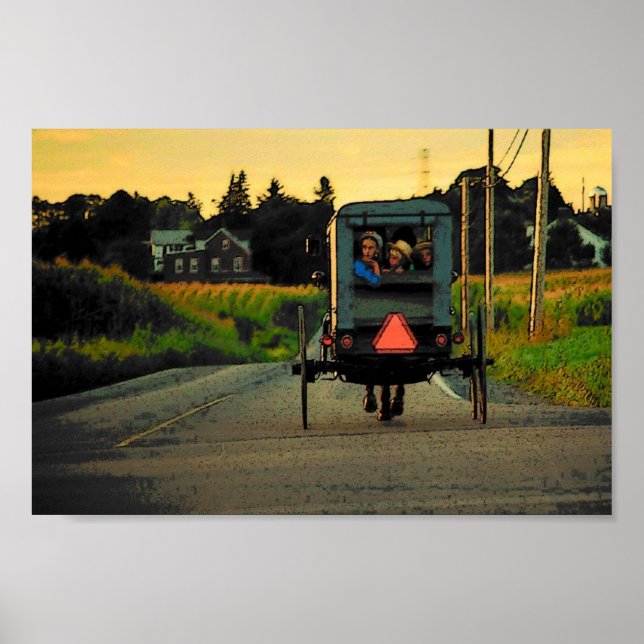 Amish Tarde Poster (Frente)