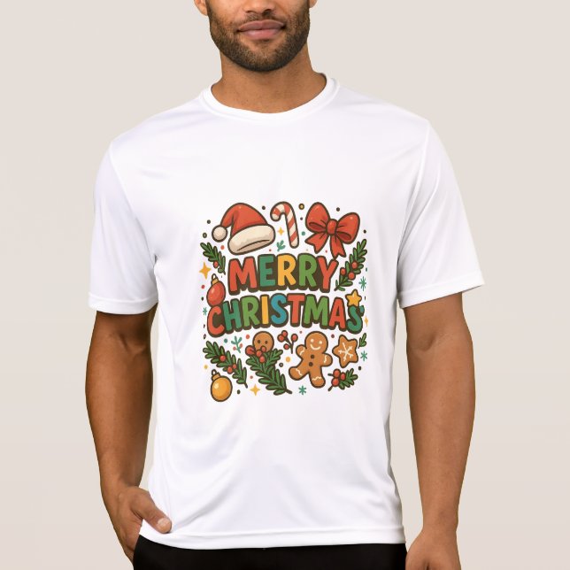 AMITA | Camiseta de festa de Natal feliz (Frente)