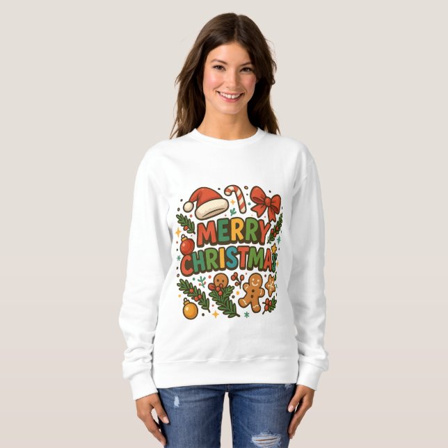 AMITA | Camiseta de Natal Alegre da Festa (Frente Completa)