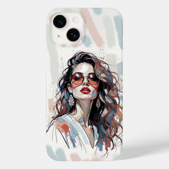 AMITA | Capas de telefone femininas de arte em pas (Verso)