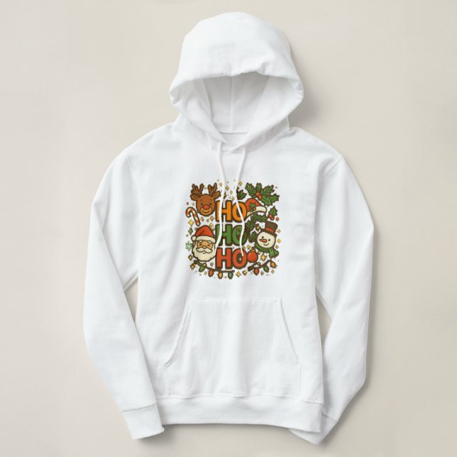AMITA | HO HO HO Camiseta de Natal (Frente do Design)
