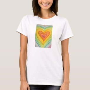 Amizade Corações Arco-Íris Camisas de Amor Pers