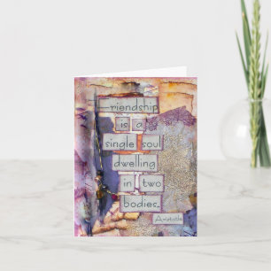 Amizade É Um Cartão De Alma Solteiro