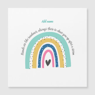 Amizade personalizada do Rainbow e frase