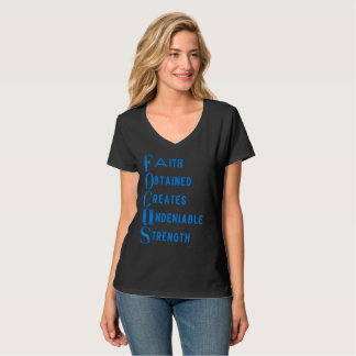 Ammo Roupa USA Focus Acronym T-Shirt da Mulher