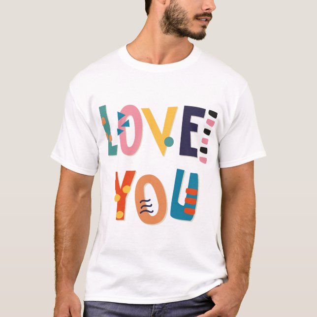 Amo a camiseta masculina (Frente)