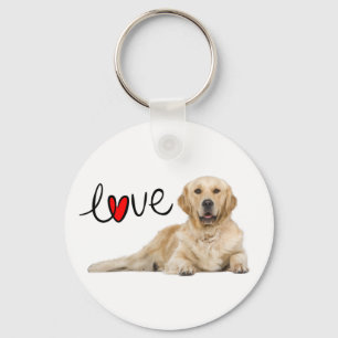 Amo Chaveiro de Cachorro Filhote Retriever Dourado