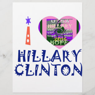 Amo Hillary Clinton para o presidente americano He