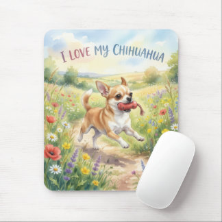Amo meu Mouse Pad de Chihuahua