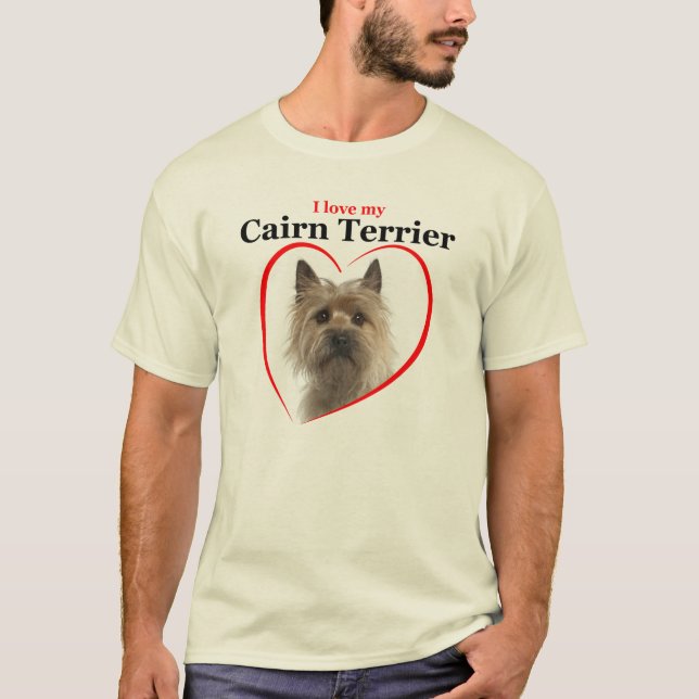 Amo Minha Camisa De Terrier Do Cairn (Frente)